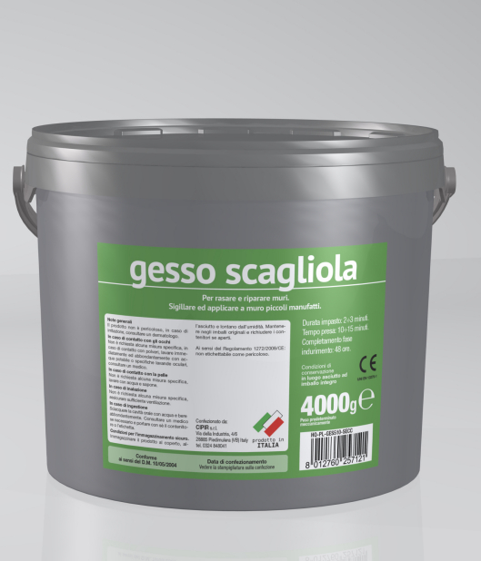 Gesso scagliola bianco in barattolo