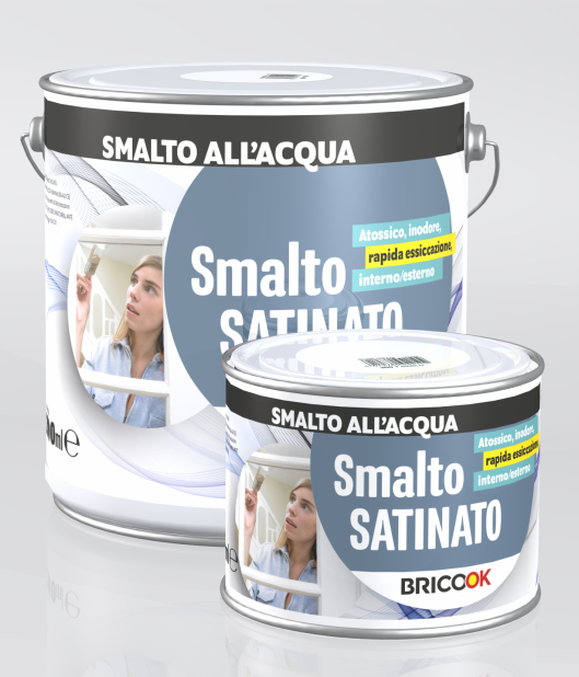 Smalto satinato all'acqua