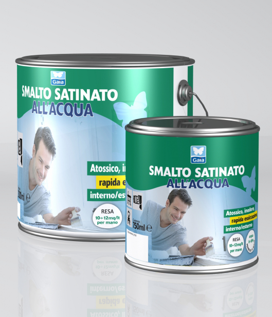 Smalto satinato all'acqua