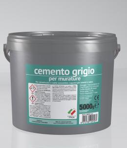 Cemento grigio in barattolo