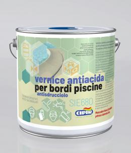 Vernice antiacida per bordi piscine antisdrucciolo